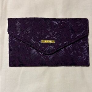 IMAN Purple Lace Clutch